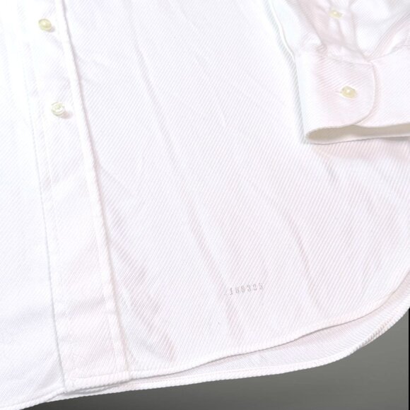 Individualized Shirts Y2K Custom Supima Cotton White Duke Twill Mens Dress Shirt - Picture 3 of 9